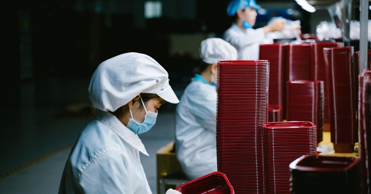 worker, woman, mask, face mask, medical mask, portrait, factory, factory worker, occupation, asian, asian woman, worker, factory, factory, factory, factory, factory, factory worker
